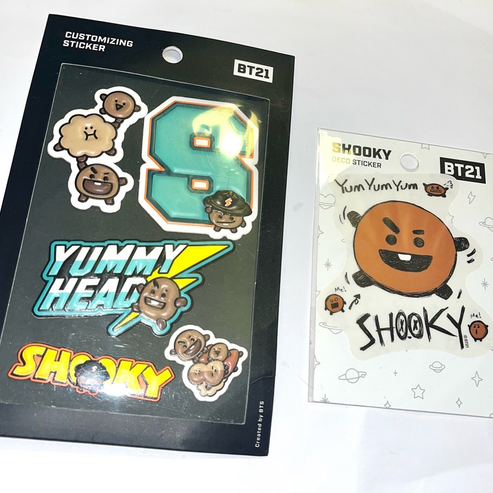 BT21 Shooky sticker set
